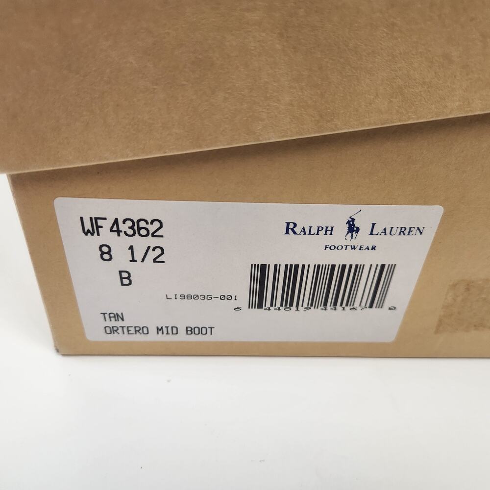 Ralph Lauren Otero Mid Hiking Boot in Tan Brown Women Size 8.5 - Picture 11 of 11